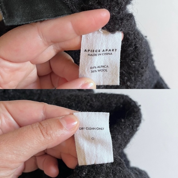 Apiece Apart Superfine Alpaca Elle Textured Sweater Abstract Print - Picture 8 of 16